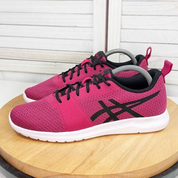 ASICS Kanmei Running Trainers Sneakers Shoes Hot Pink Black Women 9.5 T7H6N - Picture 3 of 11